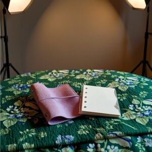 Lilac Faux Leather Mini Ring Planner Cover with Refill Pages